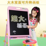 儿童实木画板画架双面磁性小黑板支架式宝宝升降白板画画写字板