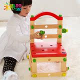 木贵婴儿童木匠鲁班椅木制多功能螺母螺丝组合拆装工具椅益智玩具