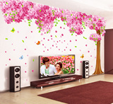 大型客厅电视机背景墙大树墙贴纸卧室浪漫温馨婚房墙壁装饰品贴画