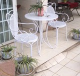 欧式铁艺庭院户外花园桌椅套件套装三件套咖啡阳台茶几休闲组合