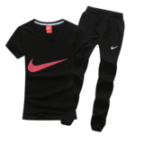 Nike耐克情侣装运动套装男款 夏季薄款短袖跑步服女式夏天运动服