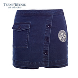 Teenie Weenie小熊16商场同款夏季女装牛仔裙裤TTTJ62697Q