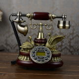 仿古电话机欧式老式创意复古电话机古董工艺家用固定座机比翼双飞