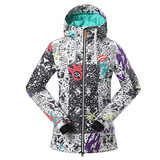 滑雪服 韩国2015新款女士滑雪衣 保暖迷彩服 防水冲锋衣 丛林猎豹