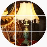 子兰灯饰复古中式创意灯具手工彩绘台灯美式田园欧式台灯卧室床头