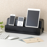 日本进口插座集线盒集线器桌面理线盒苹果手机iPad充电器收纳盒