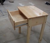 实木 儿童学习桌书桌 带抽屉 写字台桌椅套装 玩具桌 可定制 松木