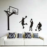 可定制墙贴纸男生宿舍卧室男孩房间墙壁装饰体育扣篮篮球运动贴画