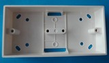明装pvc通用双86型双接线盒墙壁开关明合 双联暗线 插座底盒明盒