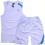 新款阿迪达斯篮球服套装男阿迪篮球服品质球衣透气团购免印号包邮