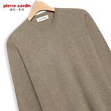 Pierre Cardin/皮尔卡丹2015新款纯山羊绒衫男士纯色圆领针织毛衣