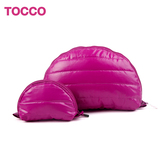 TOCCO绗缝魔术贝壳包零钱包化妆包收纳包两件套迷你手拿包