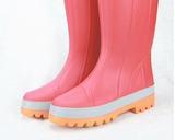 包邮天定潮流爆款EVA双色双密度雨靴最新款女式雨鞋雨靴个性色彩