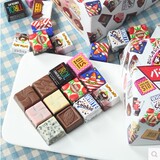 零食批发 日本喜糖/进口食品 松尾多彩巧克力160g 27枚礼盒巧克力