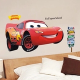 可移除创意3D卡通汽车自粘墙贴纸儿童男孩房间幼儿园教室墙壁贴画