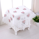 边餐桌布台布蕾丝茶几布长方形咖色镂空盖布床头柜圆桌欧式刺绣花