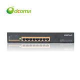DCOMA PSE818 8口全千兆非网管 POE交换机 内置电源 大功率150W