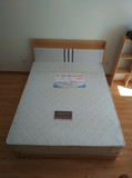 北京特价双人床 木床 储物床带床垫租房专用床包邮单人床板式床