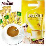 韩国进口咖啡100条装 麦馨maxim咖啡 三合一摩卡速溶咖啡粉