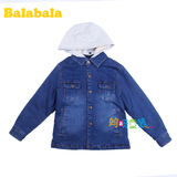 巴拉巴拉男童牛仔加绒外套便服2015冬装新款童装新品22054151401