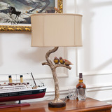费芮嘉 德琳丝系列 欧式美式乡村树脂复古卧室床头灯客厅装饰台灯