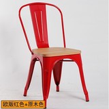 特价靠背电脑椅 实木椅铁皮椅铁艺创意时尚休闲咖啡靠背餐椅现货