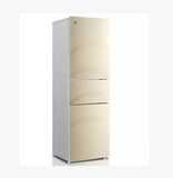 晶弘冰箱 BCD-218TGK如意金 218升三门冰箱 冷藏冷冻家用冰箱