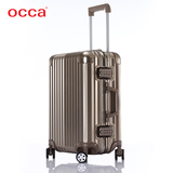 occa正品铝镁合金拉杆箱万向轮女高端铝框20/25/29寸金属旅行箱子