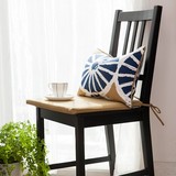 夏季纯色餐桌椅垫坐垫椅子垫布艺现代美式可拆洗全棉加厚不含芯