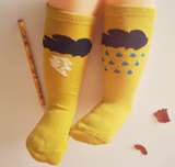 春秋季宝宝袜中筒袜男女儿童袜婴幼儿袜纯棉袜防滑地板袜0-4-6岁