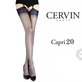 CERVIN 20D法国进口尼龙无弹力薄丝袜性感吊带袜买就送吊袜带