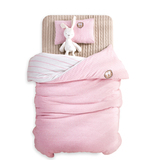 婴儿床品针织纯棉套件宝宝幼稚园五件套可拆洗床上用品儿童多件套