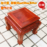 越南红木大果紫檀缅甸花梨实木小方凳 仿古雕刻板凳 换鞋凳子包邮