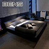 BENS奔斯布艺床 可拆洗 榻榻米床 现代简约双人床1.8米床婚床9008