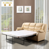 真皮沙发床 三人皮艺折叠沙发 头层牛皮多功能小户型客厅沙发组合