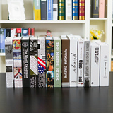 现代D系列欧式简约风格书房装饰仿真书摆件道具 摄影道具书假书