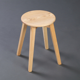 实木圆凳子餐凳家用换鞋凳餐桌凳现代矮凳白蜡木木蜡油宜家日式