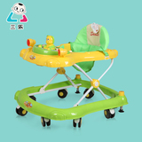 三乐防侧翻婴儿学步车6-18个月U型可折叠宝宝学行车多功能助步车