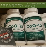 美国代购直邮GNC COQ-10高浓度辅酶Q10 200mg60粒心脏保护