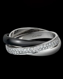 美国代购正品 Cartier/卡地亚 Trinity系列小号双色三环镶钻戒指