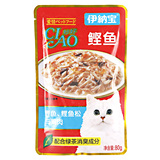 波奇网 宠物猫零食伊纳宝亲心妙好鲣鱼松鸡肉80g鲜封包猫湿粮