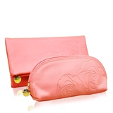 玫琳凯化妆包20周年经典化妆包手包橘粉色玫瑰信封包玫琳凯旗舰店