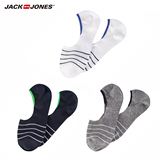 JackJones杰克琼斯男士三双装含莱卡微弹船袜袜子E|216287003