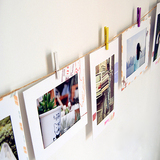 创意家居卡纸7寸邮戳韩式挂墙相框组悬挂式照片墙时尚装饰卧室