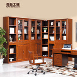御品工匠 全实木两门三门五门自由组合书柜现代中式带门转角书柜