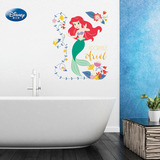 迪士尼儿童卧室浴室墙贴纸防水幼儿园贴画卡通海洋美人鱼可移除
