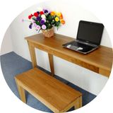 北欧宜家台式家用学习桌原木书桌经济型简约写字台现代实木电脑桌