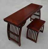 仿古琴桌椅实木质整装国学桌凳组合古筝瑶琴书画马鞍凳桌台案特价