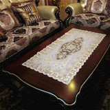 高档欧式长方形PVC茶几桌布餐桌台布展示柜桌垫蕾丝镂空花瓶垫布