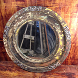 美式乡村 做旧镜子 实木镜 仿古做旧浴室镜 卫生间装饰镜 装饰镜